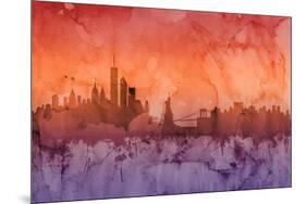 New York Skyline-Michael Tompsett-Mounted Art Print