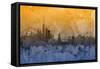 New York Skyline-Michael Tompsett-Framed Stretched Canvas