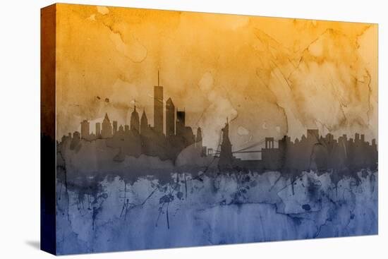 New York Skyline-Michael Tompsett-Stretched Canvas