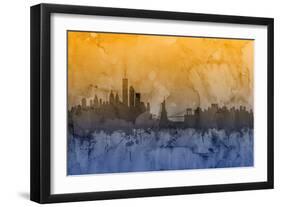 New York Skyline-Michael Tompsett-Framed Art Print