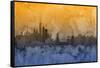 New York Skyline-Michael Tompsett-Framed Stretched Canvas