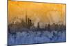 New York Skyline-Michael Tompsett-Mounted Premium Giclee Print