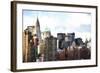 New York Skyscrapers III-Philippe Hugonnard-Framed Giclee Print