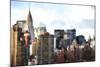 New York Skyscrapers III-Philippe Hugonnard-Mounted Giclee Print