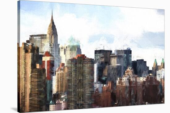 New York Skyscrapers III-Philippe Hugonnard-Stretched Canvas