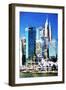 New York Skyscrapers - In the Style of Oil Painting-Philippe Hugonnard-Framed Giclee Print