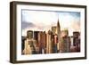 New York Skyscrapers-Philippe Hugonnard-Framed Giclee Print