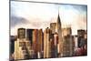 New York Skyscrapers-Philippe Hugonnard-Mounted Giclee Print