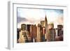 New York Skyscrapers-Philippe Hugonnard-Framed Premium Giclee Print