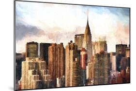 New York Skyscrapers-Philippe Hugonnard-Mounted Premium Giclee Print