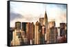 New York Skyscrapers-Philippe Hugonnard-Framed Stretched Canvas