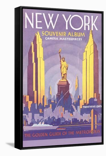 New York Souvenir Album-null-Framed Stretched Canvas