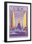 New York Souvenir Album-null-Framed Art Print