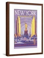 New York Souvenir Album-null-Framed Art Print