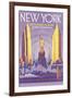 New York Souvenir Album-null-Framed Art Print