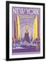 New York Souvenir Album-null-Framed Art Print