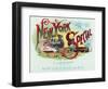 New York Special Brand Cigar Box Label-Lantern Press-Framed Art Print