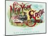 New York Special Brand Cigar Box Label-Lantern Press-Mounted Art Print