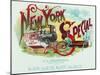 New York Special Brand Cigar Box Label-Lantern Press-Mounted Art Print