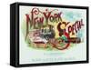 New York Special Brand Cigar Box Label-Lantern Press-Framed Stretched Canvas