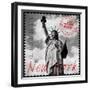 New York Stamp-The Vintage Collection-Framed Giclee Print