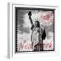 New York Stamp-The Vintage Collection-Framed Giclee Print