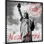 New York Stamp-The Vintage Collection-Mounted Giclee Print