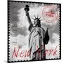 New York Stamp-The Vintage Collection-Mounted Giclee Print