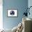 New York State Blue Stamp-Lantern Press-Framed Art Print displayed on a wall