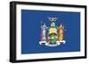 New York State Flag-Lantern Press-Framed Art Print