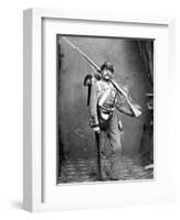 New York State Militiaman with Percussion Rifle-Musket-American Photographer-Framed Giclee Print