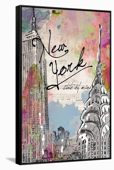 New York State of Mind-Jodi Pedri-Framed Stretched Canvas