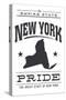 New York State Pride (Black)-Lantern Press-Stretched Canvas