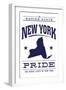 New York State Pride (Blue)-Lantern Press-Framed Art Print