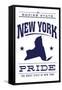 New York State Pride (Blue)-Lantern Press-Framed Stretched Canvas