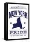 New York State Pride (Blue)-Lantern Press-Framed Stretched Canvas