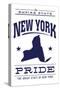 New York State Pride (Blue)-Lantern Press-Stretched Canvas