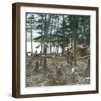 New York State (United States), Trappers at Blue Mountain Lake, 1872-Leon, Levy et Fils-Framed Photographic Print