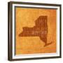 New York State Words-David Bowman-Framed Giclee Print