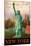 New York, Statue of Liberty, Manhattan-Chris Vest-Mounted Premium Giclee Print