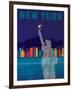 New York - Statue of Liberty-Dominique Vari-Framed Art Print