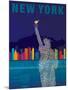 New York - Statue of Liberty-Dominique Vari-Mounted Art Print