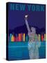 New York - Statue of Liberty-Dominique Vari-Stretched Canvas