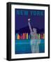 New York - Statue of Liberty-Dominique Vari-Framed Art Print