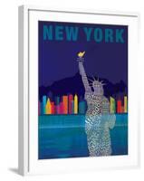 New York - Statue of Liberty-Dominique Vari-Framed Art Print