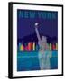 New York - Statue of Liberty-Dominique Vari-Framed Art Print