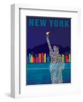 New York - Statue of Liberty-Dominique Vari-Framed Art Print