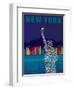 New York - Statue of Liberty-Dominique Vari-Framed Art Print