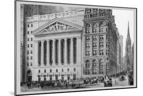 New York Stock Exchange, 1911-Moses King-Mounted Art Print