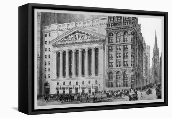 New York Stock Exchange, 1911-Moses King-Framed Stretched Canvas